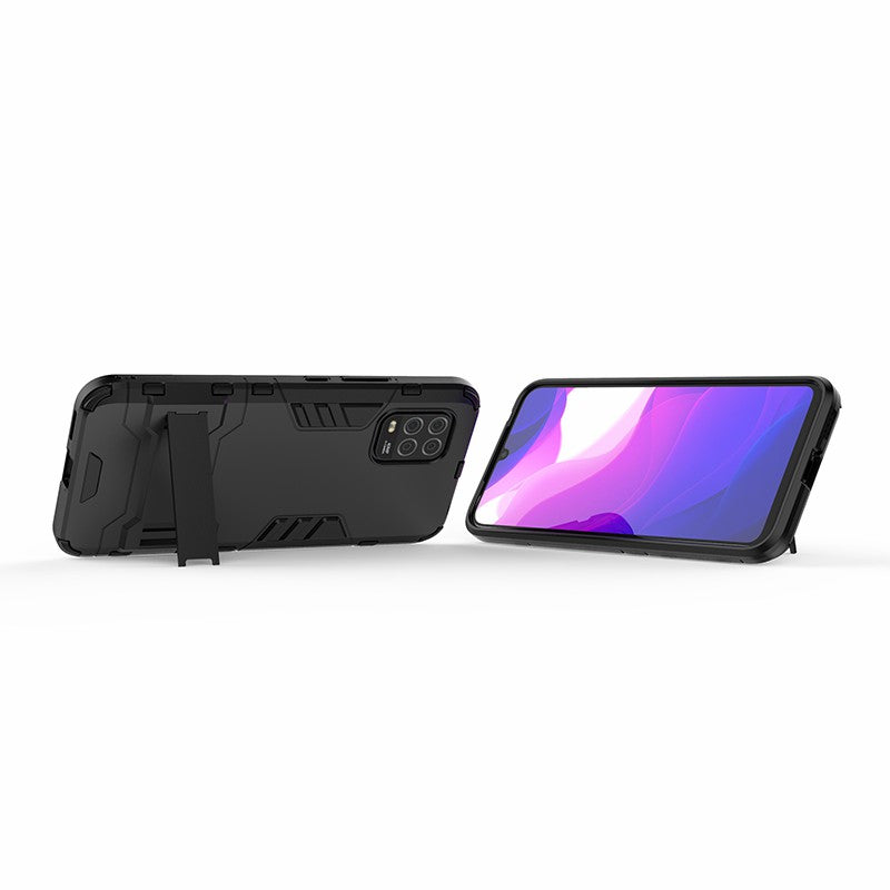 2 in 1 Hybrid PC + TPU Phone Case with Kickstand for Xiaomi Mi 10 Lite 5G