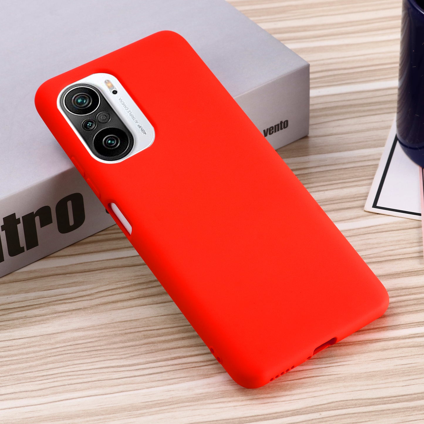 Liquid Silicone Soft Cover Case with Handy Strap for Xiaomi Redmi K40/ K40 Pro/ K40 Pro+/ Poco F3/ Mi 11i