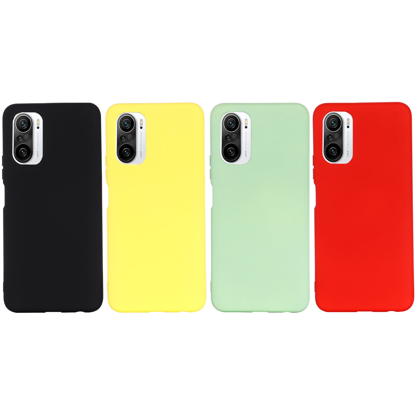 Liquid Silicone Soft Cover Case with Handy Strap for Xiaomi Redmi K40/ K40 Pro/ K40 Pro+/ Poco F3/ Mi 11i