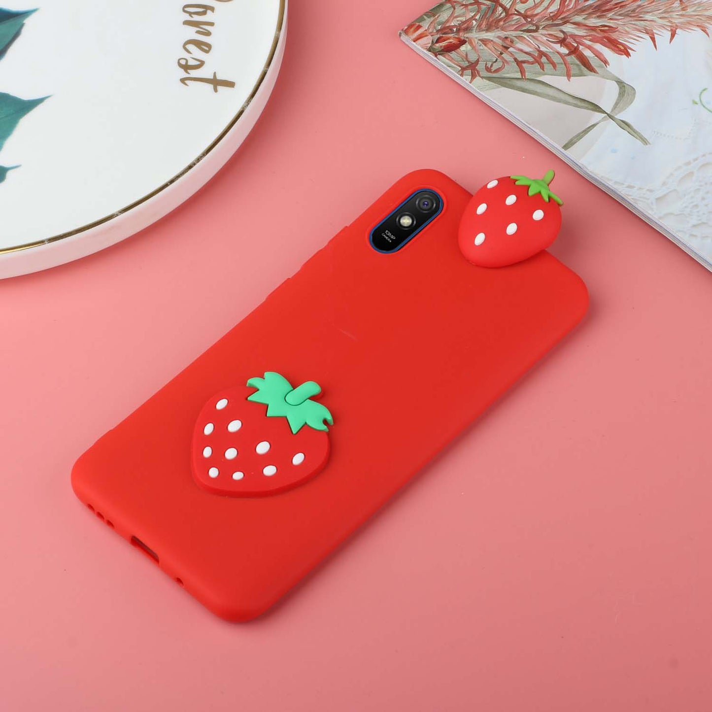 Cute 3D Doll Decor TPU Phone Cover Case for Xiaomi Redmi 9A