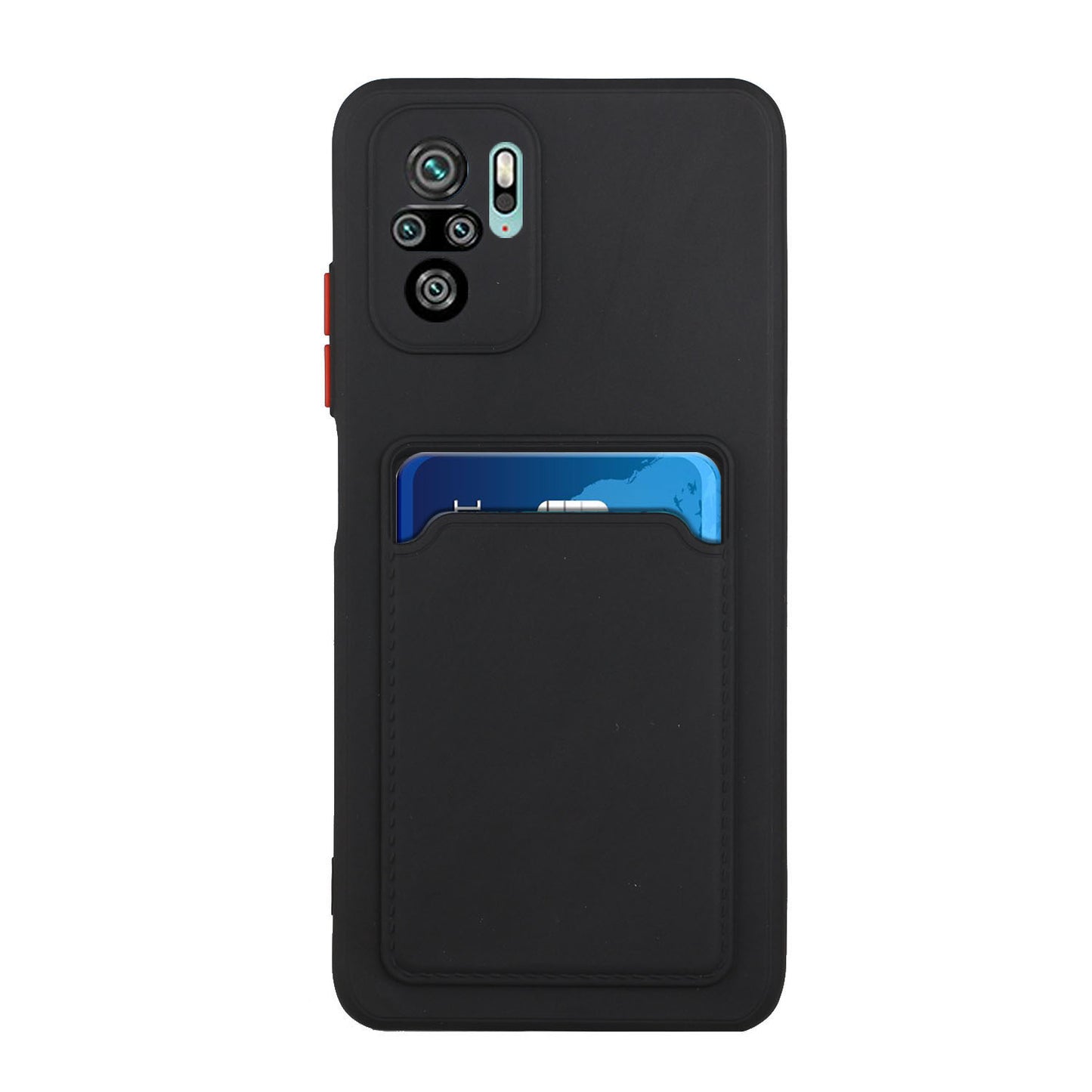 Soft TPU Phone Case Cover with Card Slot for Xiaomi Redmi Note 10 4G / Redmi Note 10S / Poco M5s 4G