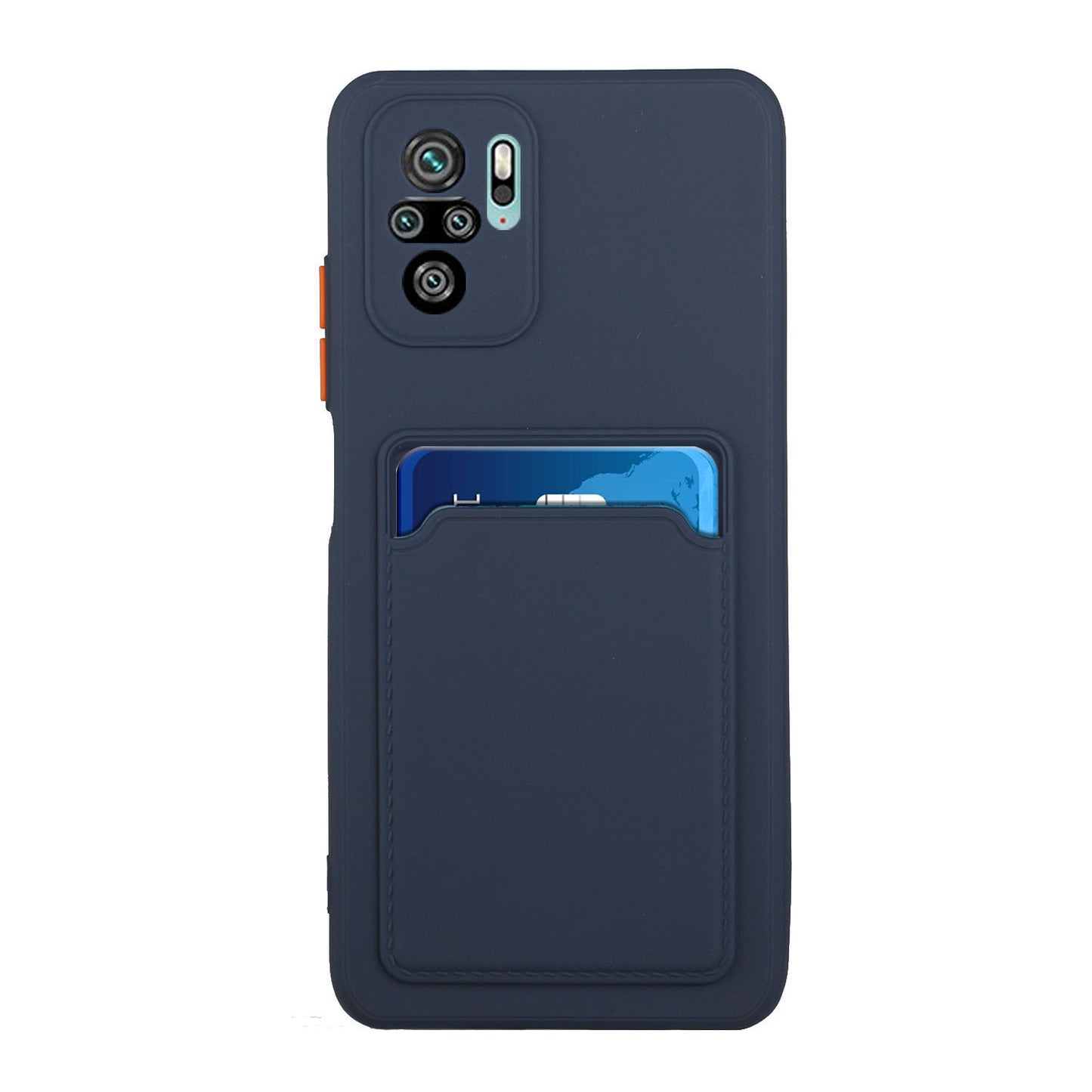 Soft TPU Phone Case Cover with Card Slot for Xiaomi Redmi Note 10 4G / Redmi Note 10S / Poco M5s 4G