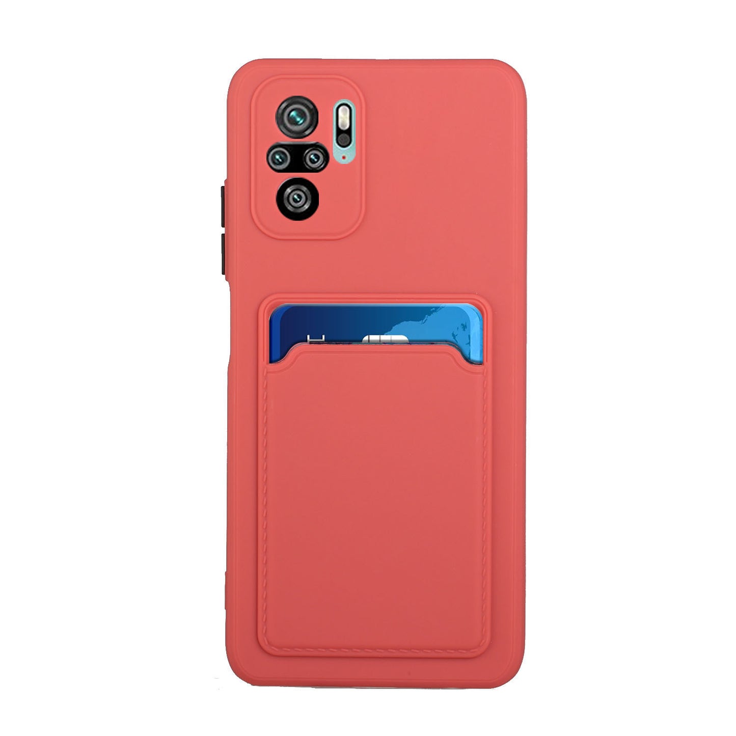 Soft TPU Phone Case Cover with Card Slot for Xiaomi Redmi Note 10 4G / Redmi Note 10S / Poco M5s 4G