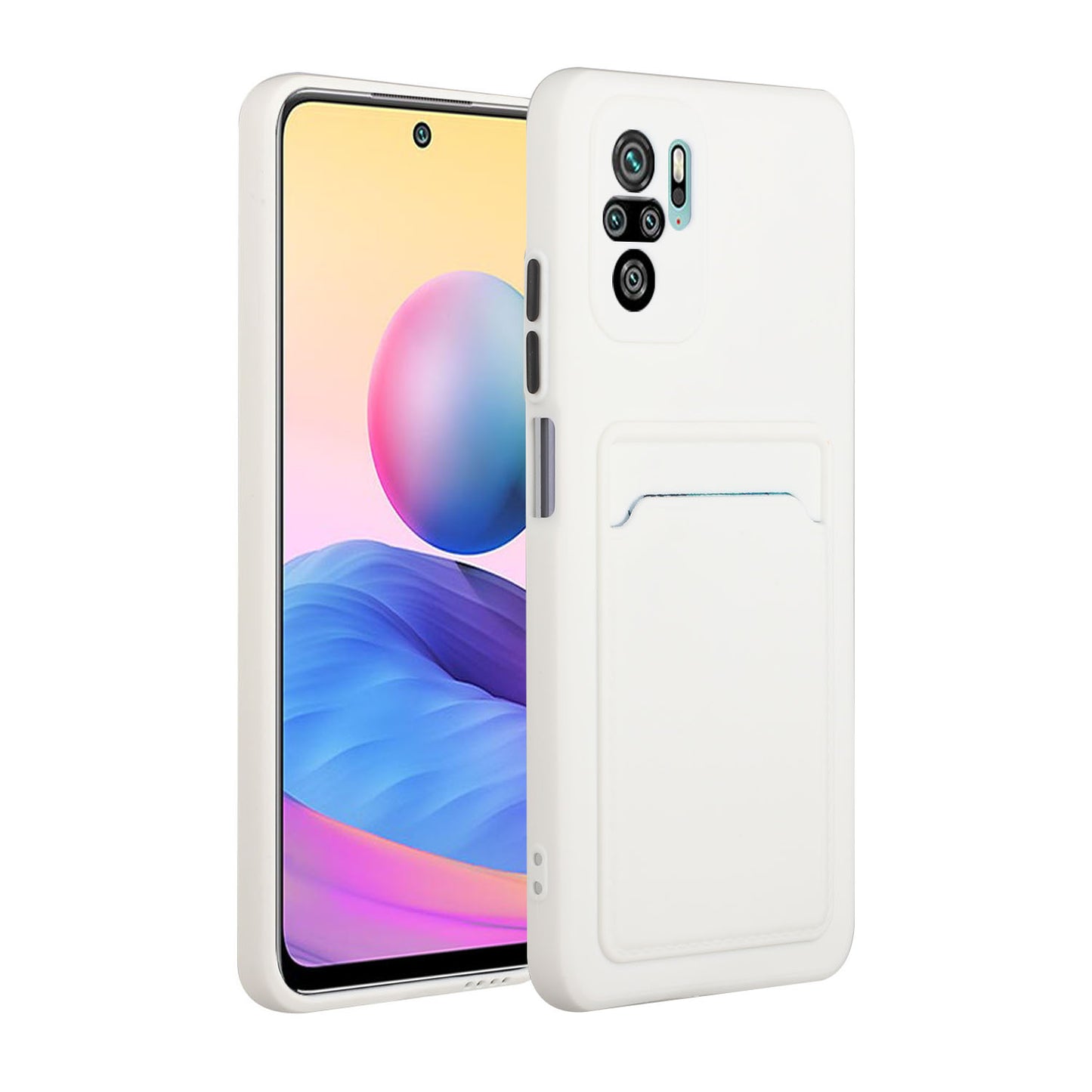 Soft TPU Phone Case Cover with Card Slot for Xiaomi Redmi Note 10 4G / Redmi Note 10S / Poco M5s 4G
