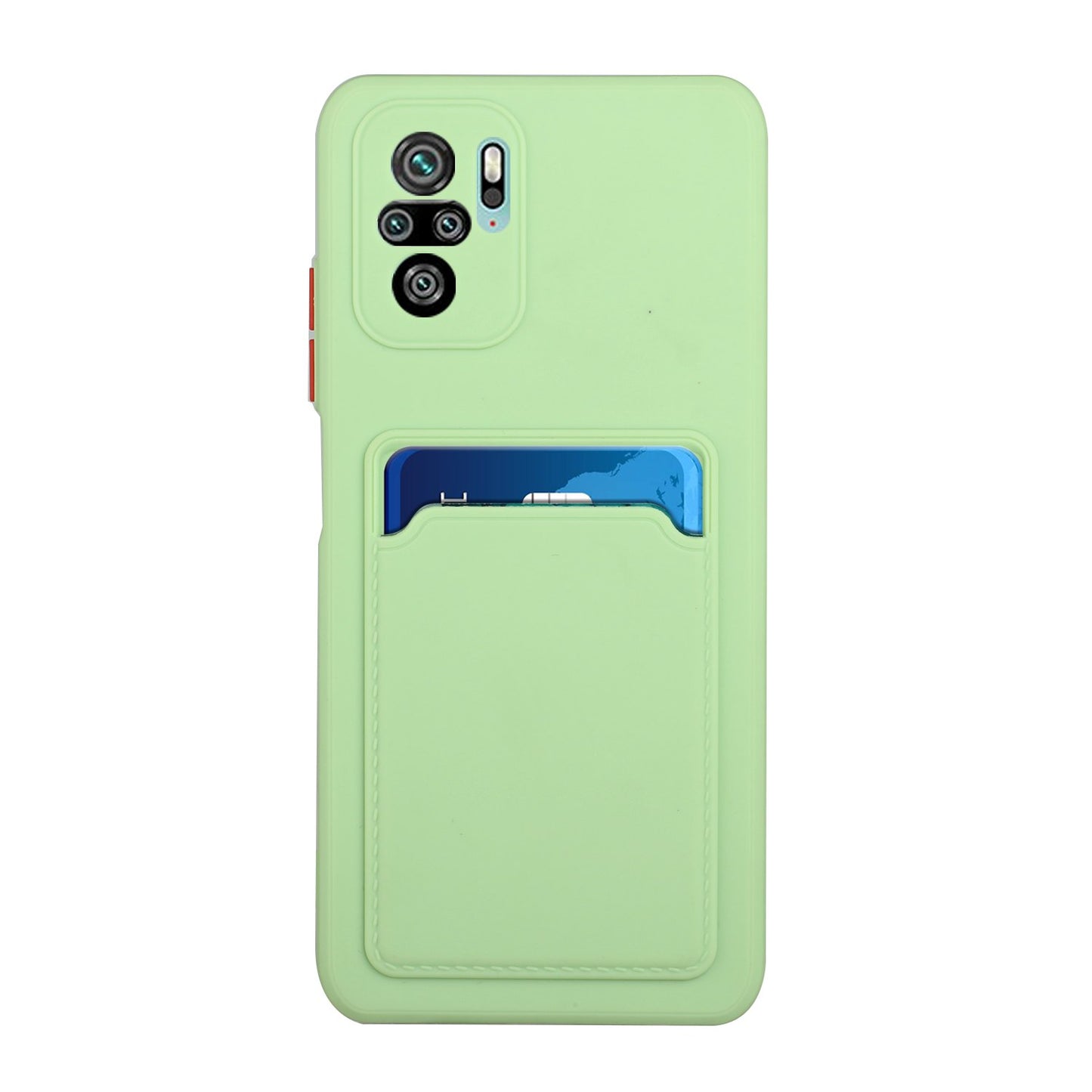 Soft TPU Phone Case Cover with Card Slot for Xiaomi Redmi Note 10 4G / Redmi Note 10S / Poco M5s 4G