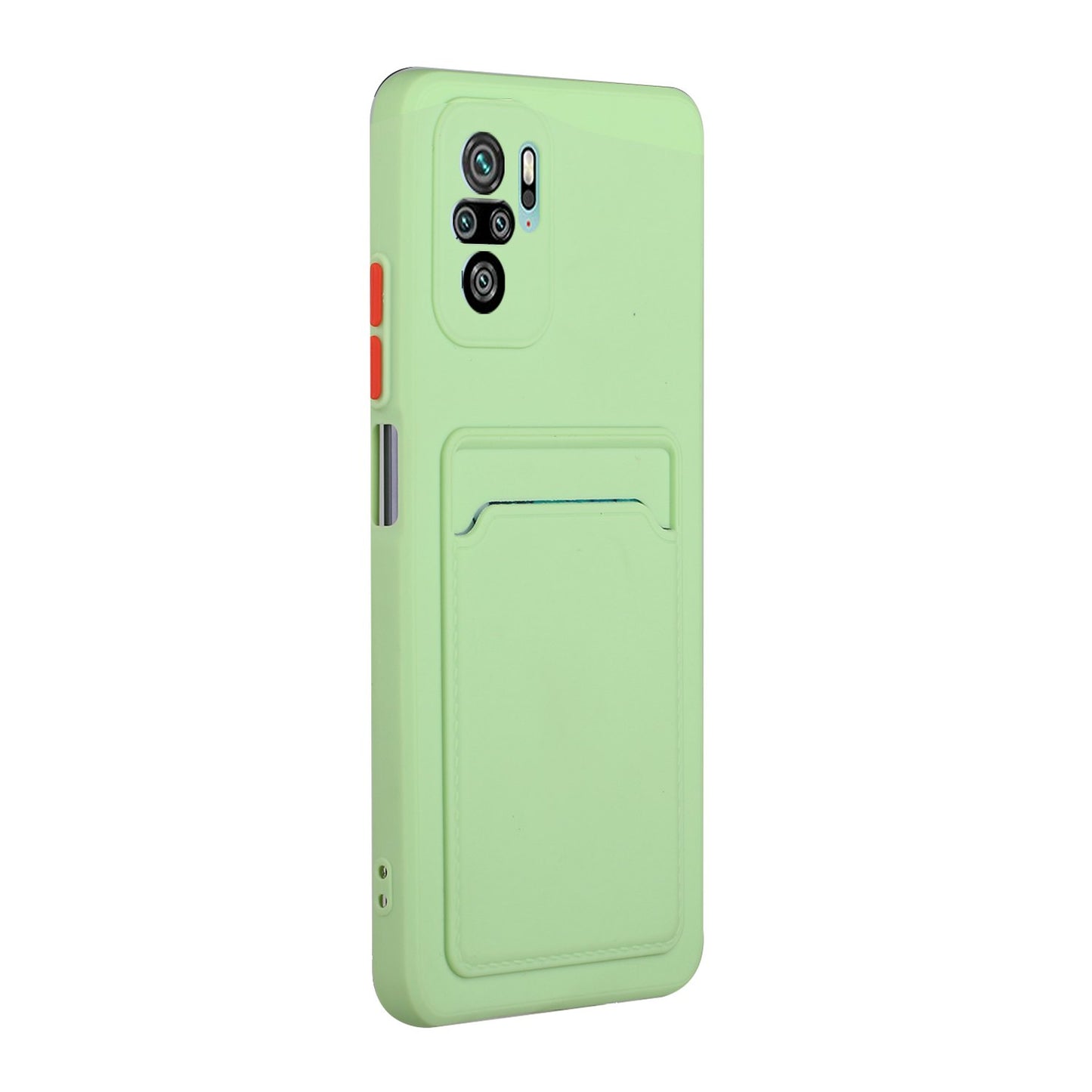 Soft TPU Phone Case Cover with Card Slot for Xiaomi Redmi Note 10 4G / Redmi Note 10S / Poco M5s 4G