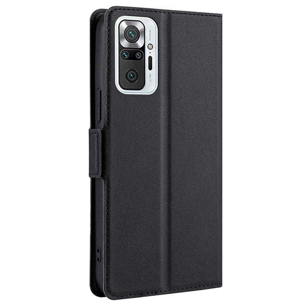 Flip Case Cover Stand Leather Shell with Card Slot Ultra-thin Cellphone Protector for Xiaomi Redmi Note 10 Pro Max / Redmi Note 10 Pro 4G (Global) / Redmi Note 10 Pro 4G (India)