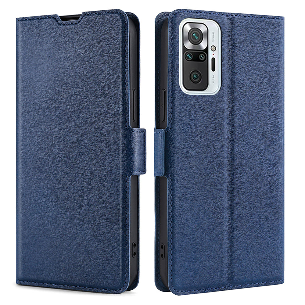 Flip Case Cover Stand Leather Shell with Card Slot Ultra-thin Cellphone Protector for Xiaomi Redmi Note 10 Pro Max / Redmi Note 10 Pro 4G (Global) / Redmi Note 10 Pro 4G (India)