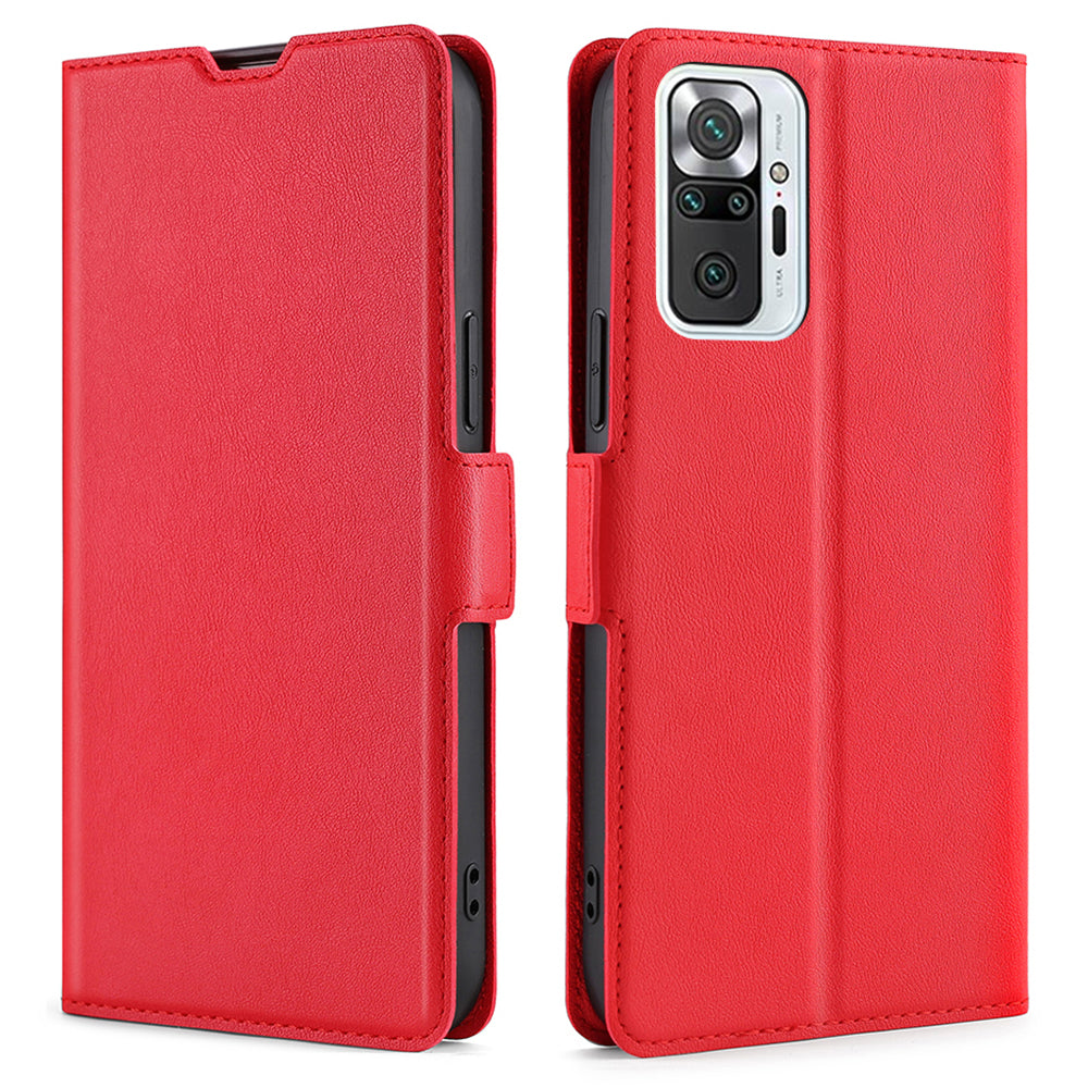 Flip Case Cover Stand Leather Shell with Card Slot Ultra-thin Cellphone Protector for Xiaomi Redmi Note 10 Pro Max / Redmi Note 10 Pro 4G (Global) / Redmi Note 10 Pro 4G (India)
