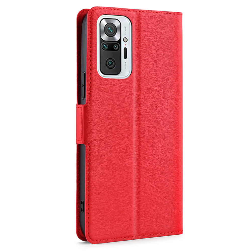Flip Case Cover Stand Leather Shell with Card Slot Ultra-thin Cellphone Protector for Xiaomi Redmi Note 10 Pro Max / Redmi Note 10 Pro 4G (Global) / Redmi Note 10 Pro 4G (India)