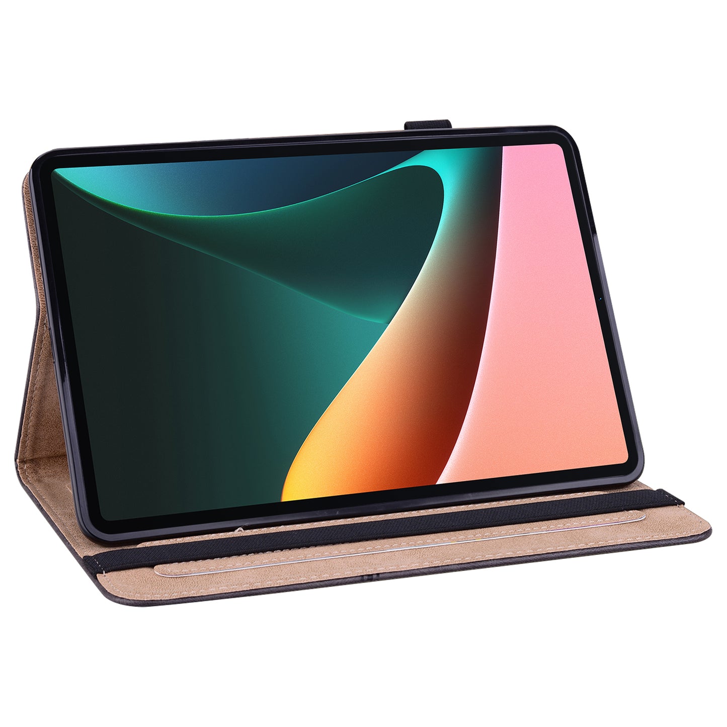 All-round Shockproof Well-protected Anti-drop Leather Tablet Cover with Stand Card Slots for Xiaomi Pad 5/Pad 5 Pro