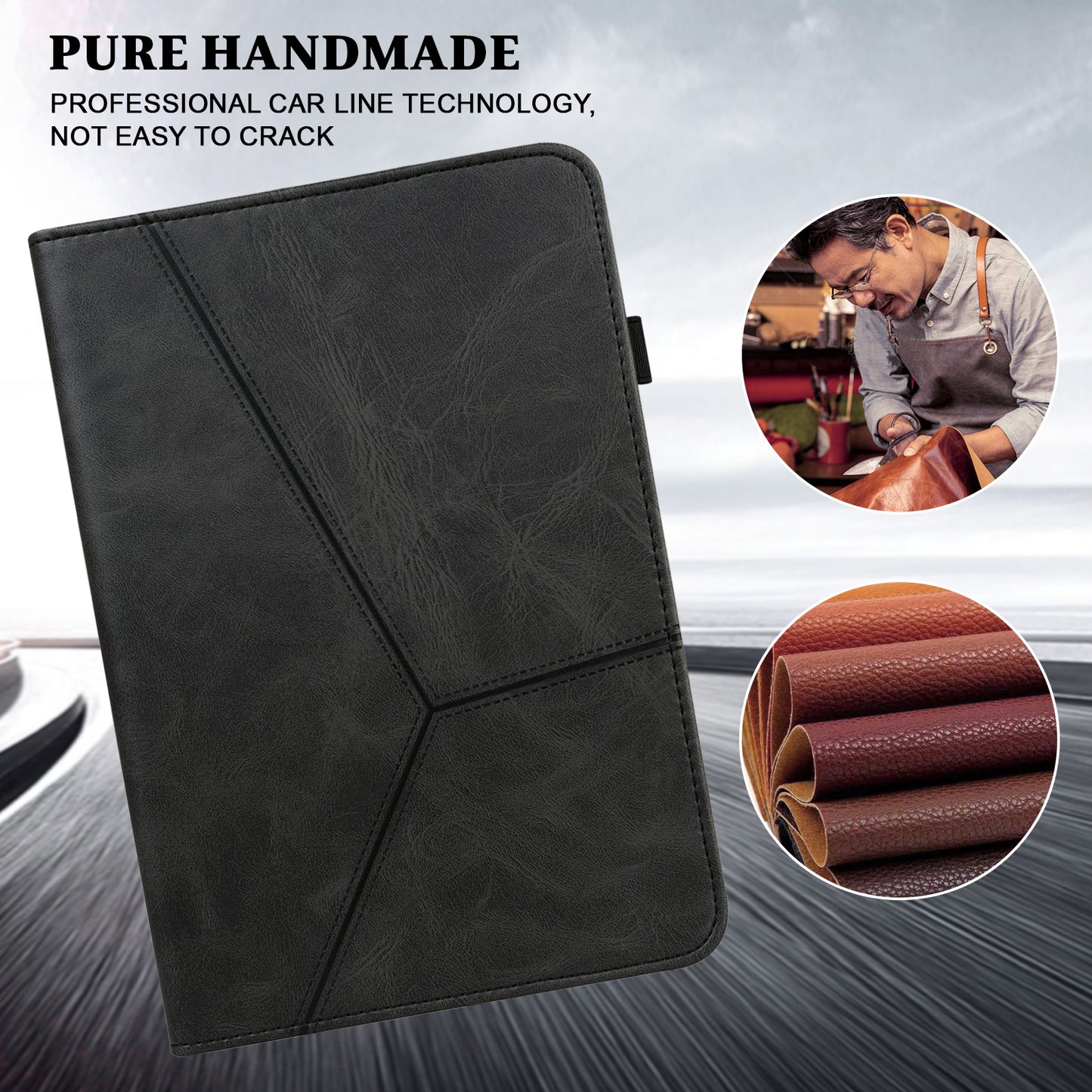 All-round Shockproof Well-protected Anti-drop Leather Tablet Cover with Stand Card Slots for Xiaomi Pad 5/Pad 5 Pro