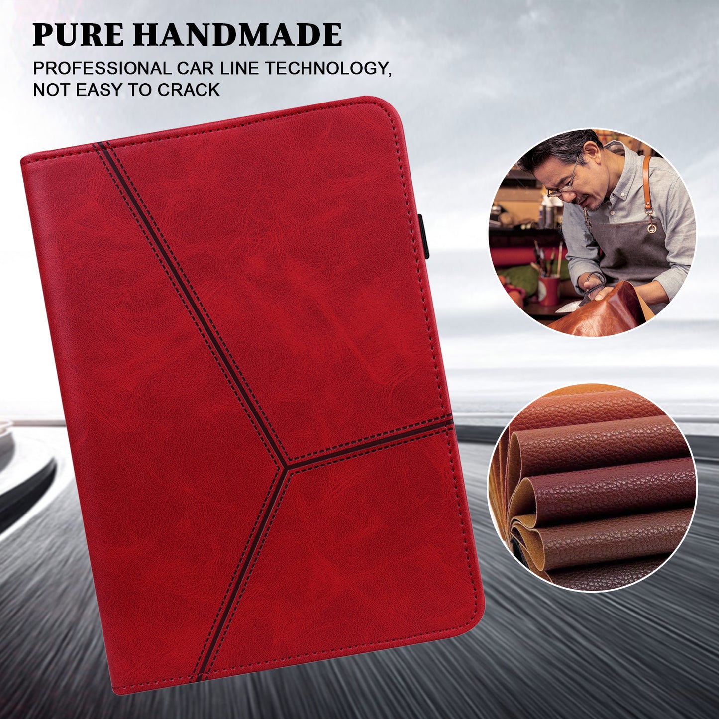All-round Shockproof Well-protected Anti-drop Leather Tablet Cover with Stand Card Slots for Xiaomi Pad 5/Pad 5 Pro