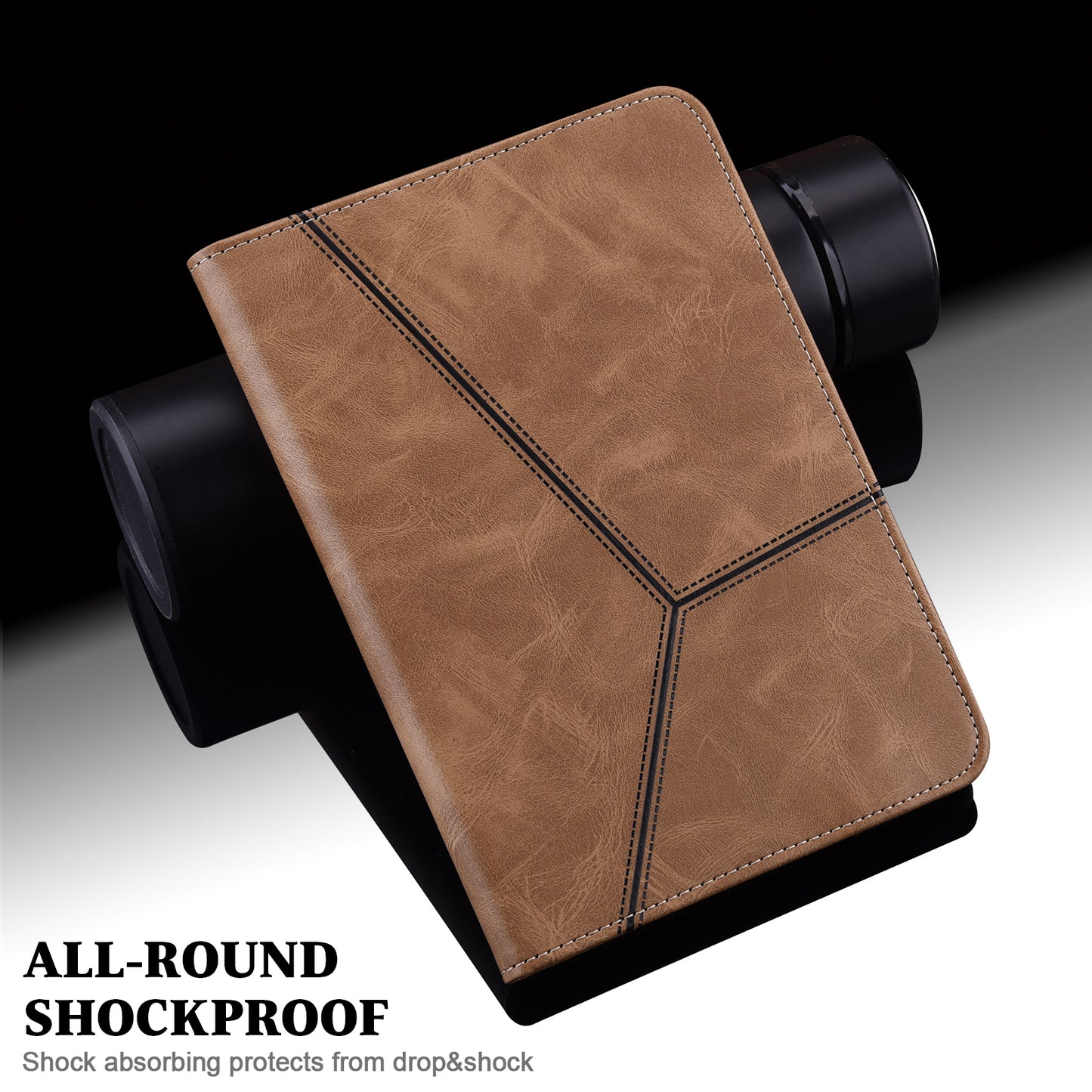 All-round Shockproof Well-protected Anti-drop Leather Tablet Cover with Stand Card Slots for Xiaomi Pad 5/Pad 5 Pro