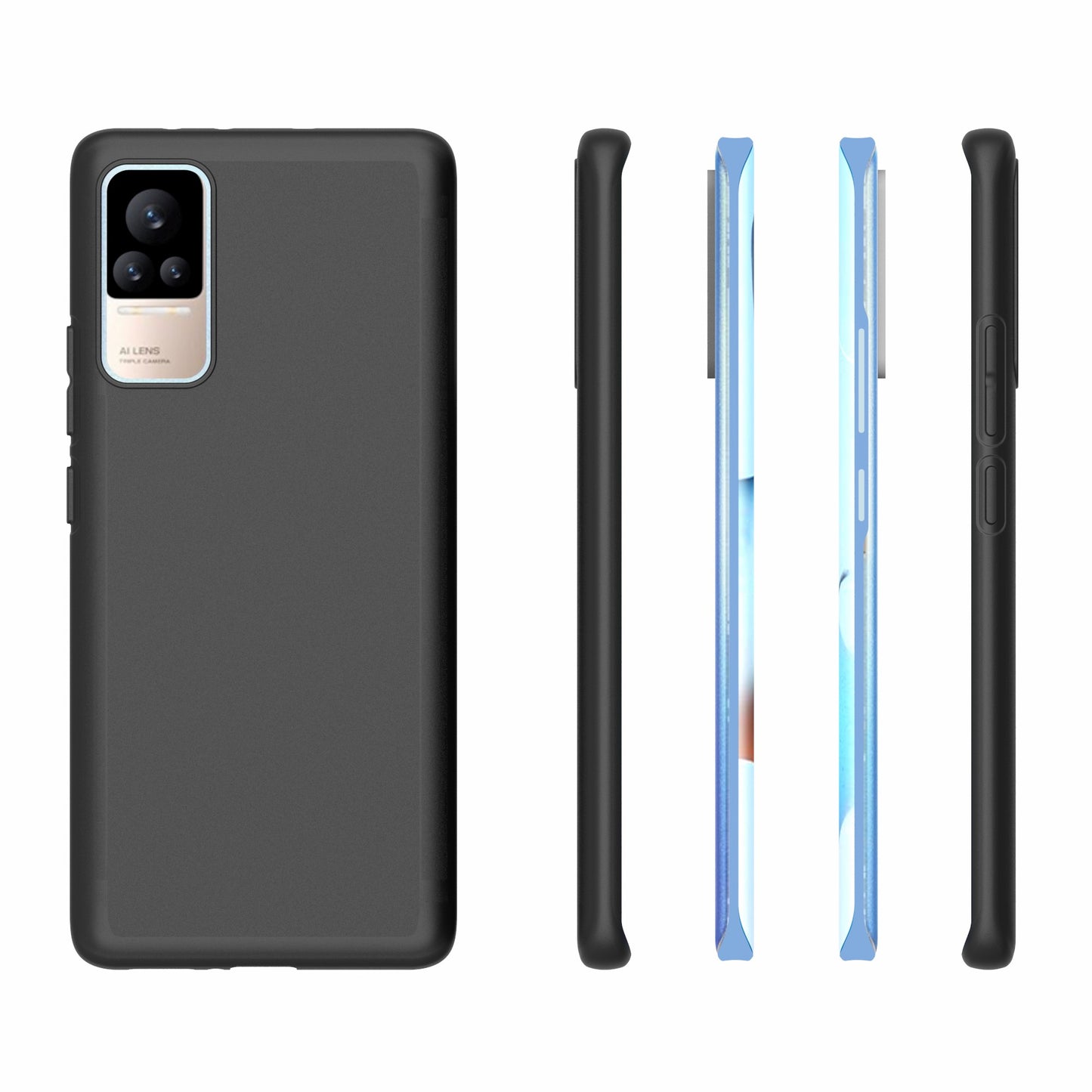 10Pcs/Pack Double-sided Matte Finish Profile Soft Flexible TPU Back Protective Cover for Xiaomi Civi