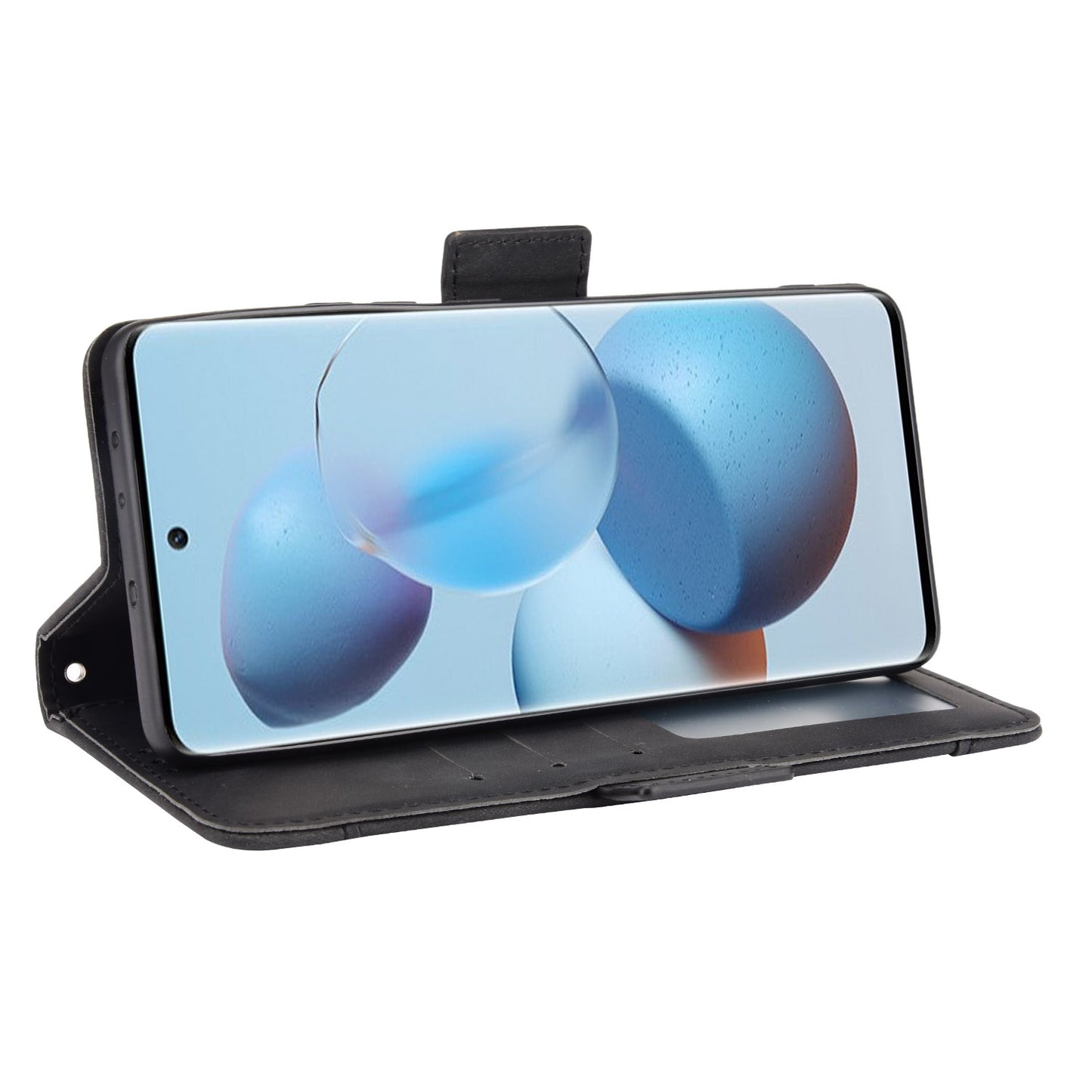 Flip Phone Case PU Leather Cover Multiple Card Slot Practical Wallet Stand Cellphone Protector for Xiaomi Civi
