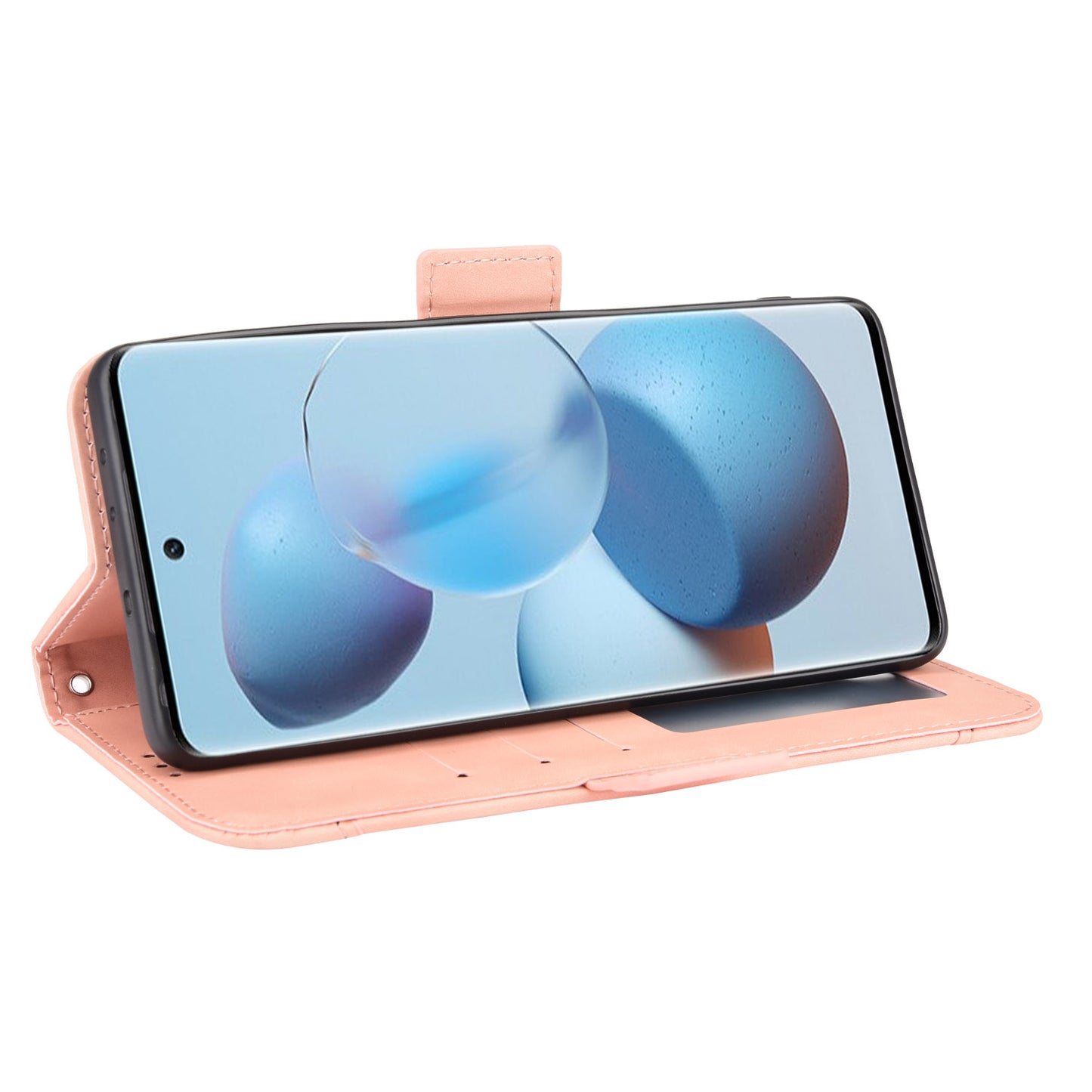 Flip Phone Case PU Leather Cover Multiple Card Slot Practical Wallet Stand Cellphone Protector for Xiaomi Civi