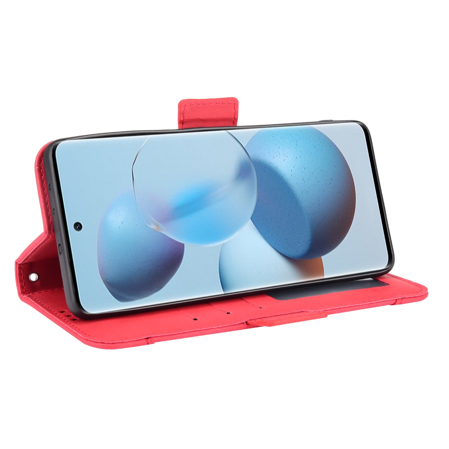 Flip Phone Case PU Leather Cover Multiple Card Slot Practical Wallet Stand Cellphone Protector for Xiaomi Civi
