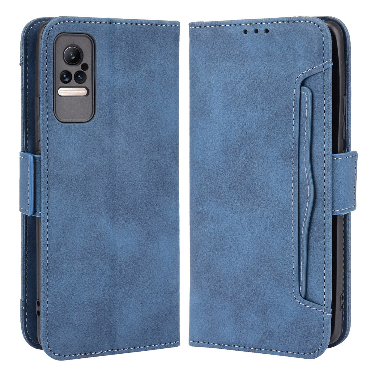 Flip Phone Case PU Leather Cover Multiple Card Slot Practical Wallet Stand Cellphone Protector for Xiaomi Civi