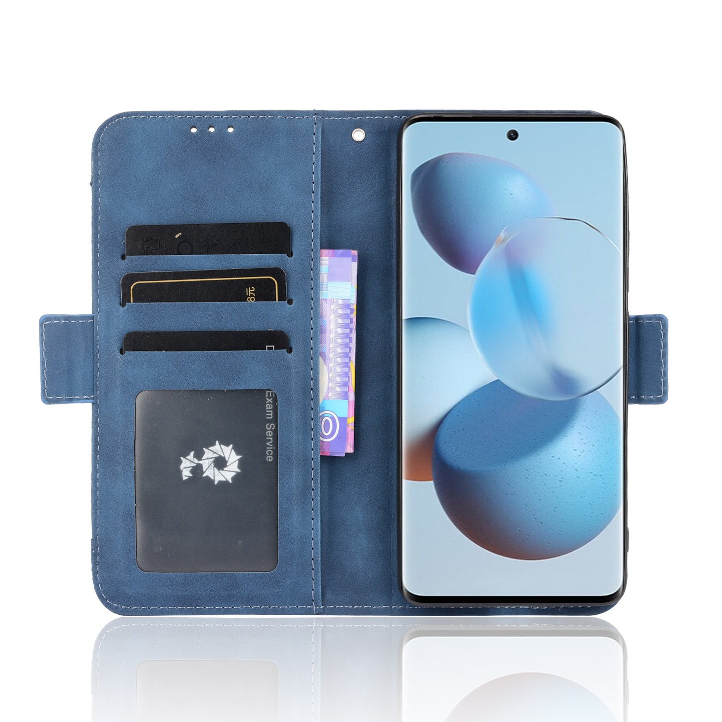 Flip Phone Case PU Leather Cover Multiple Card Slot Practical Wallet Stand Cellphone Protector for Xiaomi Civi