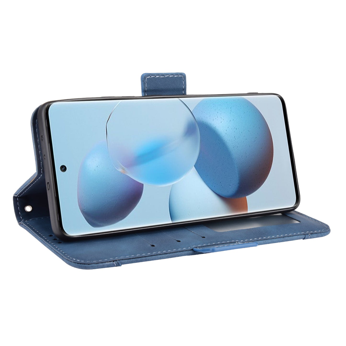 Flip Phone Case PU Leather Cover Multiple Card Slot Practical Wallet Stand Cellphone Protector for Xiaomi Civi