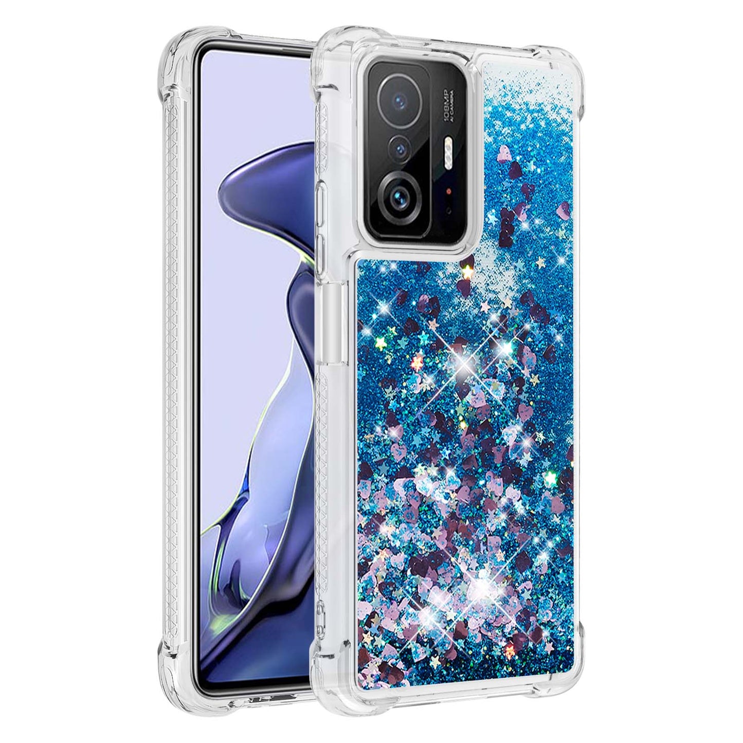 Colorful Quicksand Series Flowing Liquid Floating Soft TPU Phone Case for Xiaomi 11T / 11T Pro