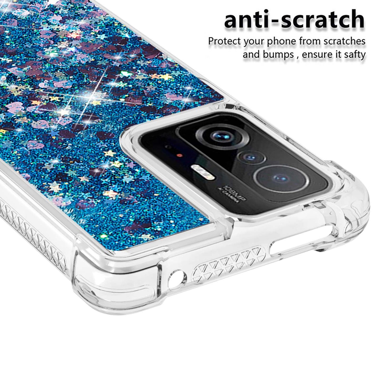 Colorful Quicksand Series Flowing Liquid Floating Soft TPU Phone Case for Xiaomi 11T / 11T Pro