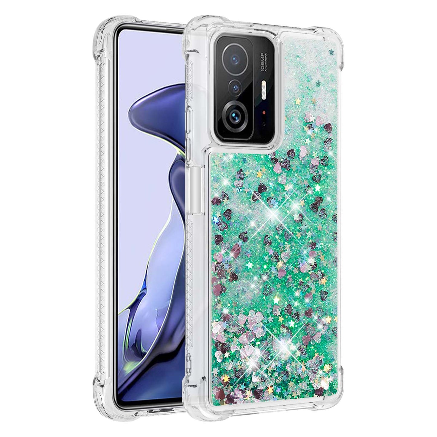 Colorful Quicksand Series Flowing Liquid Floating Soft TPU Phone Case for Xiaomi 11T / 11T Pro