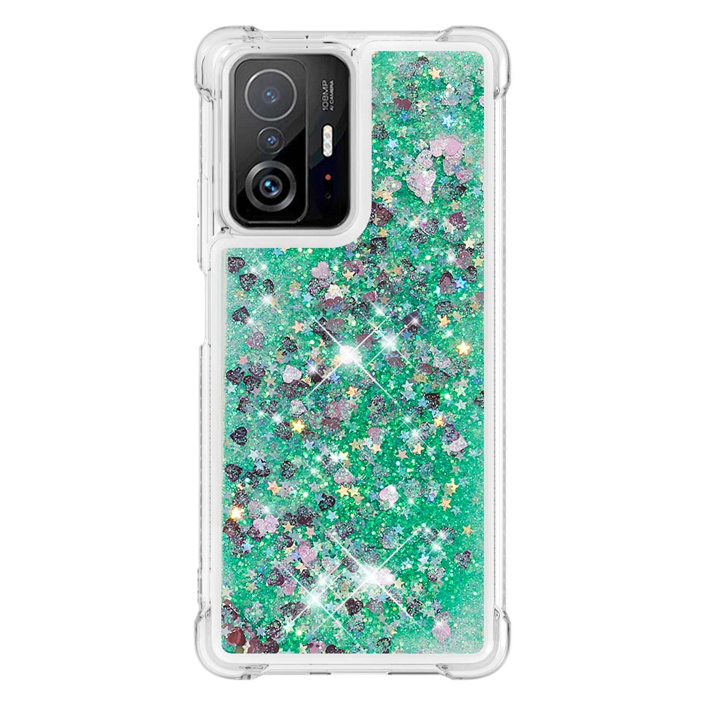 Colorful Quicksand Series Flowing Liquid Floating Soft TPU Phone Case for Xiaomi 11T / 11T Pro