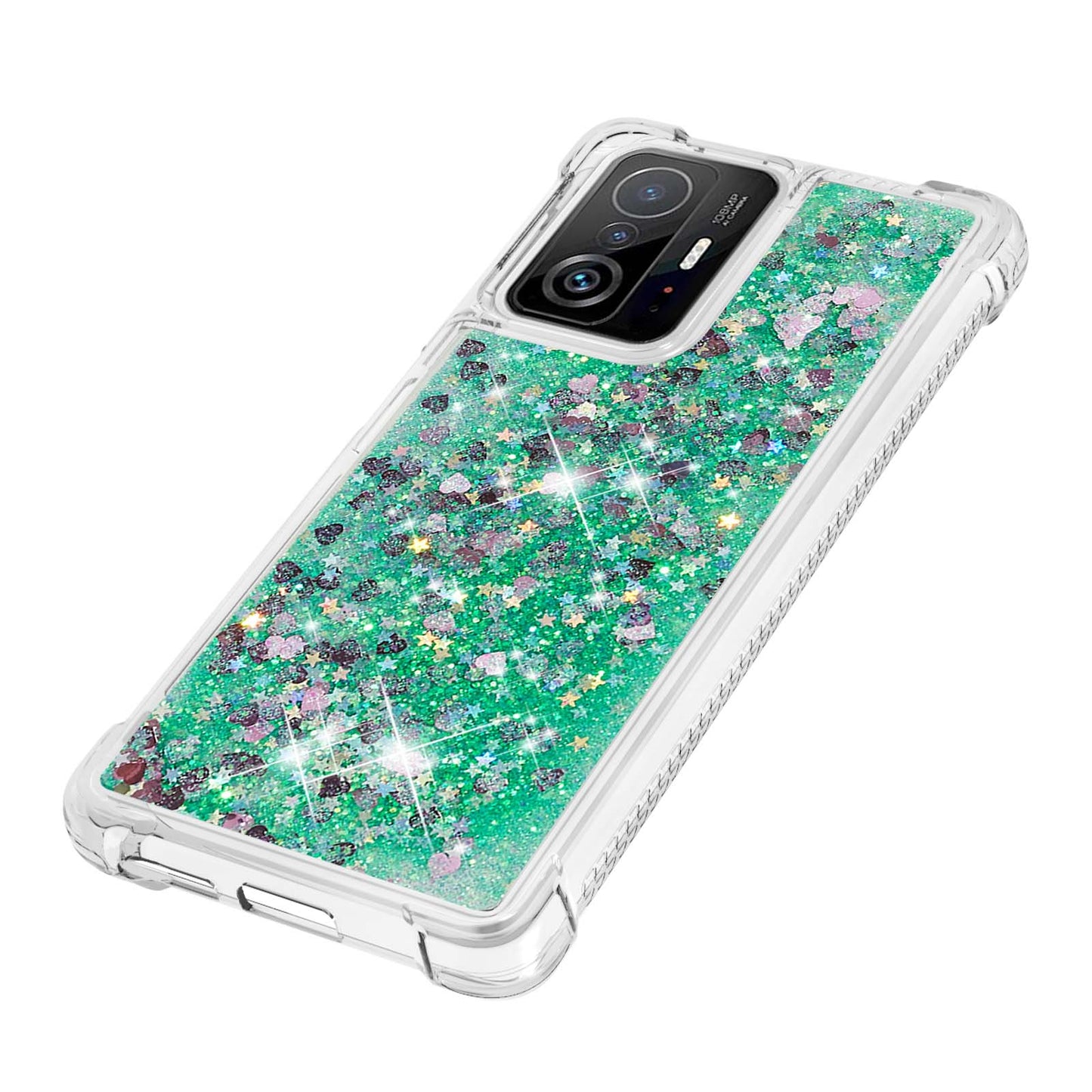 Colorful Quicksand Series Flowing Liquid Floating Soft TPU Phone Case for Xiaomi 11T / 11T Pro