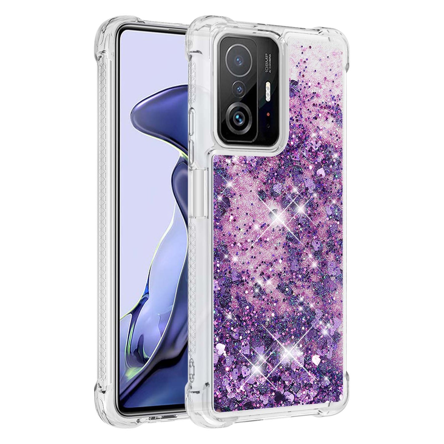 Colorful Quicksand Series Flowing Liquid Floating Soft TPU Phone Case for Xiaomi 11T / 11T Pro