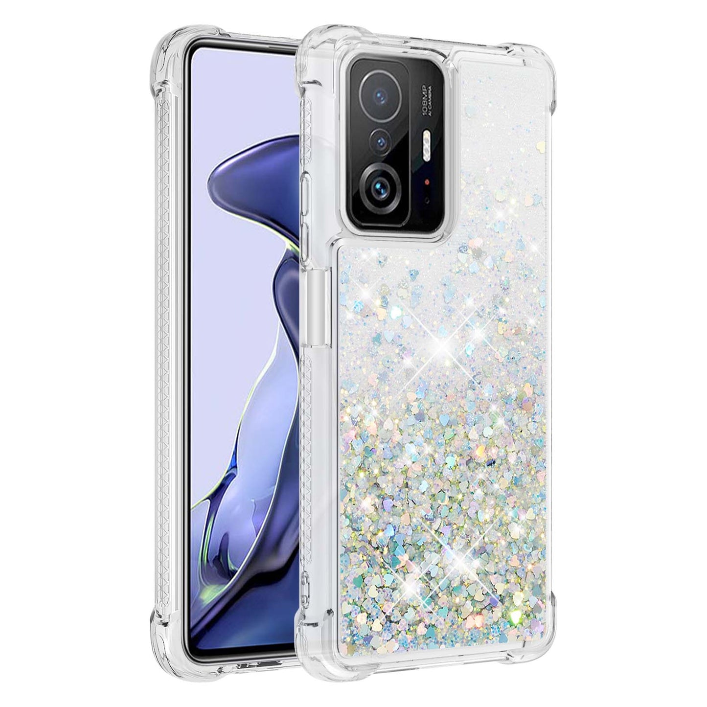 Colorful Quicksand Series Flowing Liquid Floating Soft TPU Phone Case for Xiaomi 11T / 11T Pro