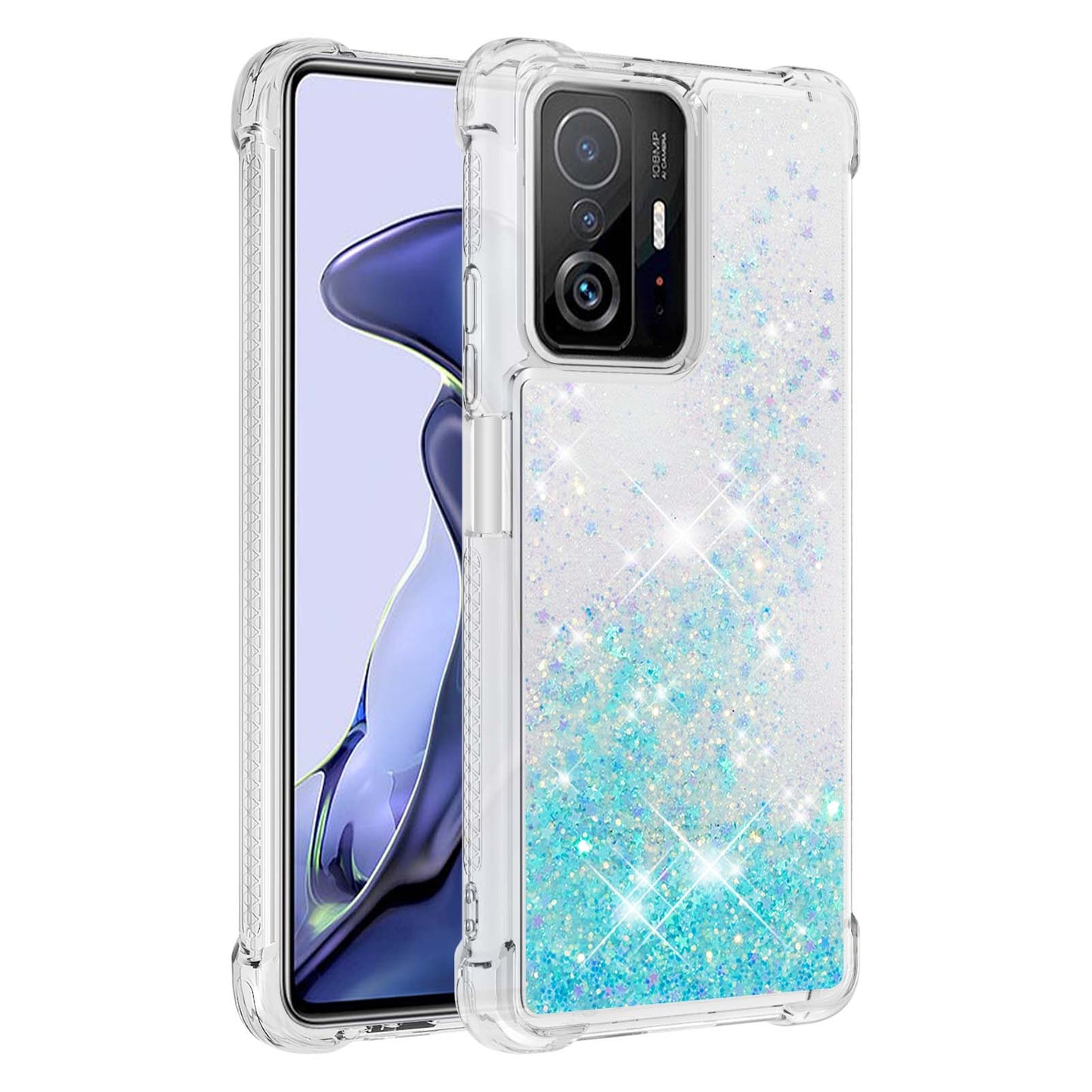 Colorful Quicksand Series Flowing Liquid Floating Soft TPU Phone Case for Xiaomi 11T / 11T Pro