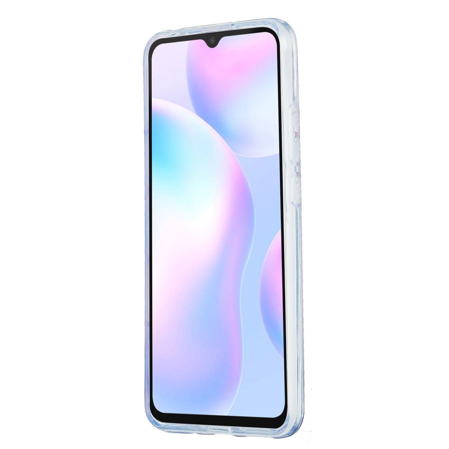 2.0mm TPU Phone Kickstand Cover Anti-Collision IMD IML Marble Pattern Electroplating Case for Xiaomi Redmi 9A