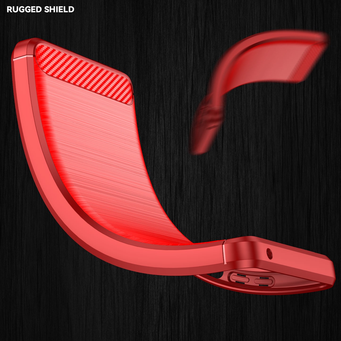 1.8mm Drop Resistant Carbon Fiber Brushed Texture TPU Back Case Mobile Phone Cover for Xiaomi Mi 10T 5G/10T Pro 5G/Redmi K30S