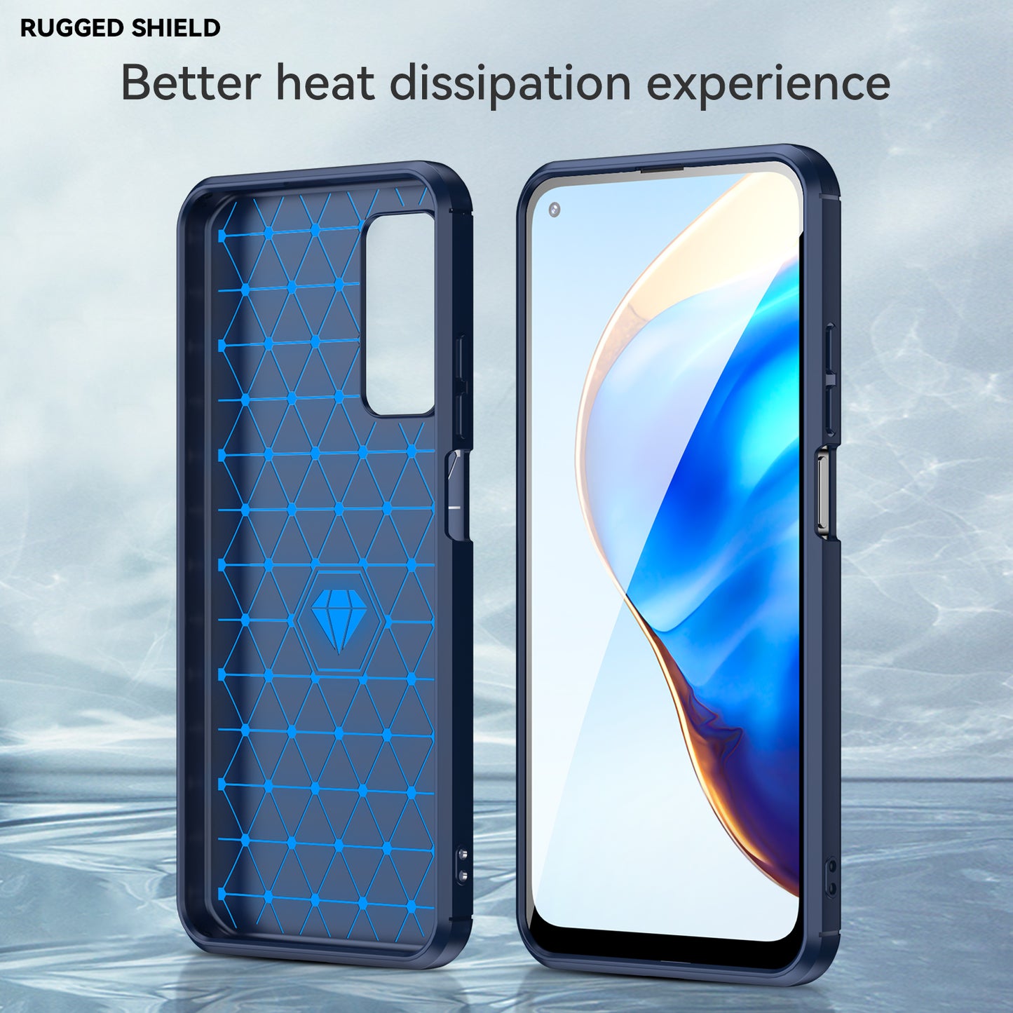 1.8mm Drop Resistant Carbon Fiber Brushed Texture TPU Back Case Mobile Phone Cover for Xiaomi Mi 10T 5G/10T Pro 5G/Redmi K30S
