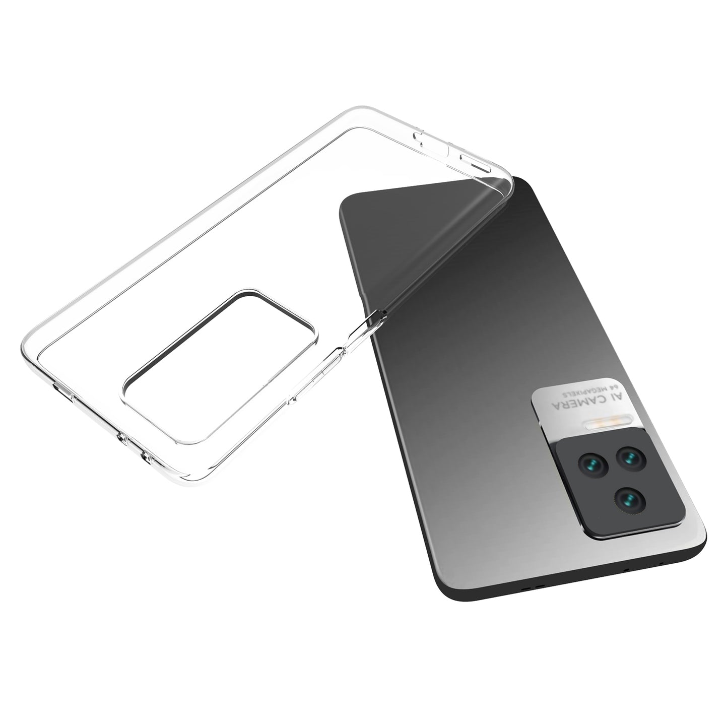 10Pcs/Pack Clear Anti-watermark Case for Xiaomi Redmi K50 Pro/K50, Precise Cutouts Soft TPU Lightweight Back Cover Protector