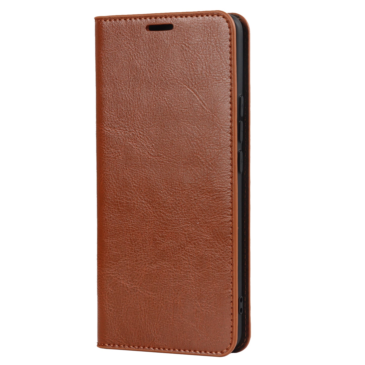 Genuine Leather Phone Case for Xiaomi 12 Pro 5G/12S Pro 5G/12 Pro (Dimensity) 5G, Anti-scratch Wallet Stand Crazy Horse Texture Shell