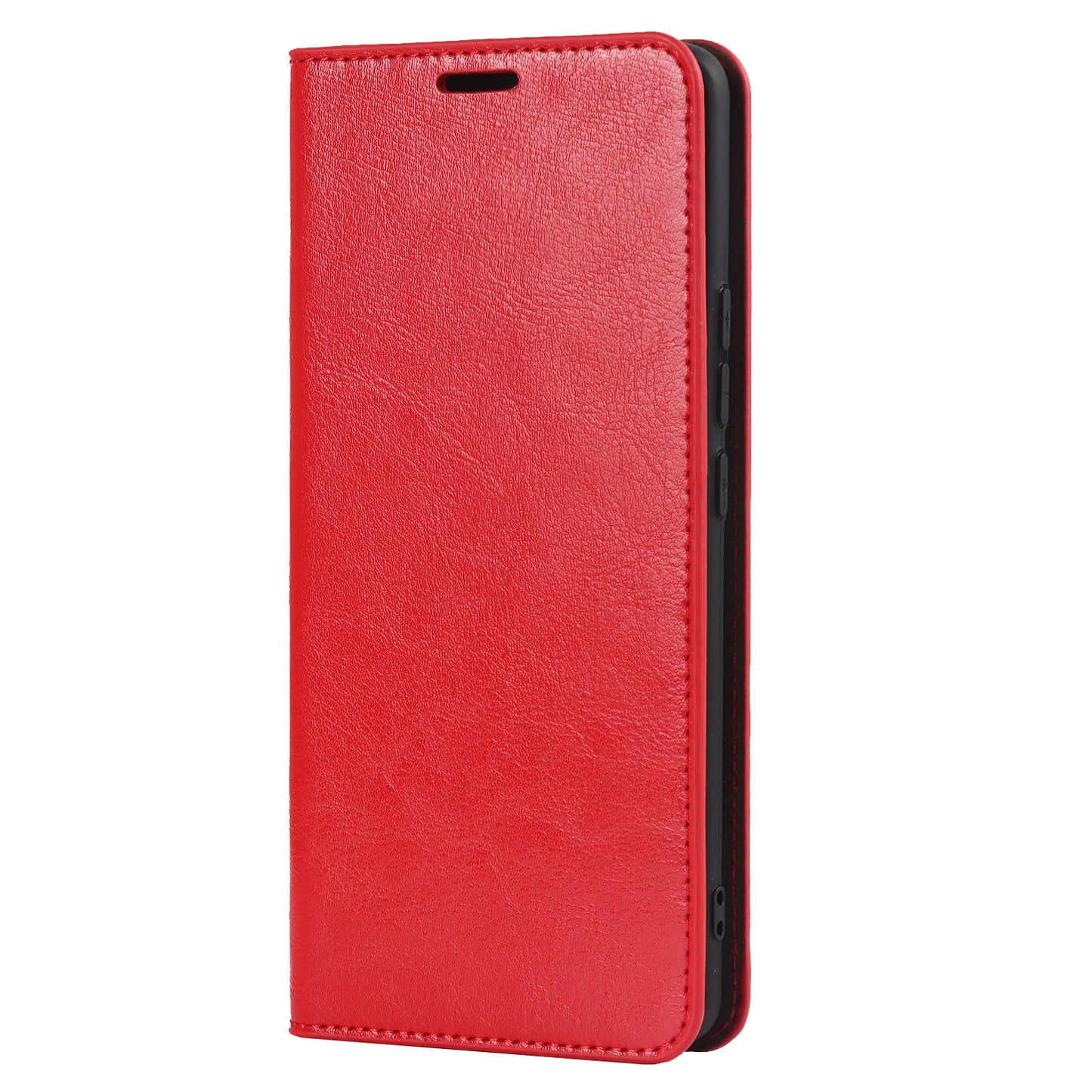 Genuine Leather Phone Case for Xiaomi 12 Pro 5G/12S Pro 5G/12 Pro (Dimensity) 5G, Anti-scratch Wallet Stand Crazy Horse Texture Shell