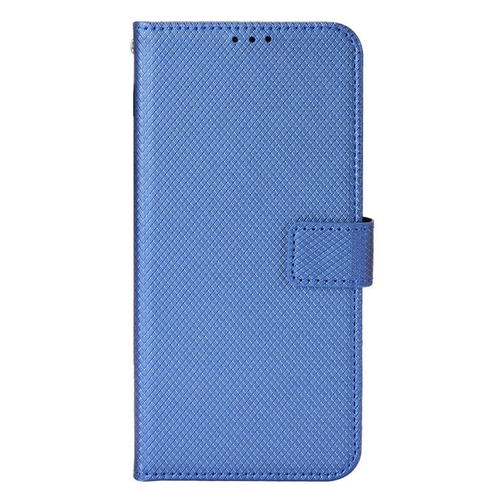For Xiaomi Redmi K50/K50 Pro Diamond Texture PU Leather Well-protected Phone Case Wallet Stand Cover with Strap