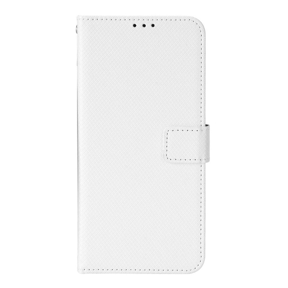 For Xiaomi 12/12X/12S 5G PU Leather Wallet Book Stand View Cover Diamond Texture Flip Phone Case with Wrist Strap
