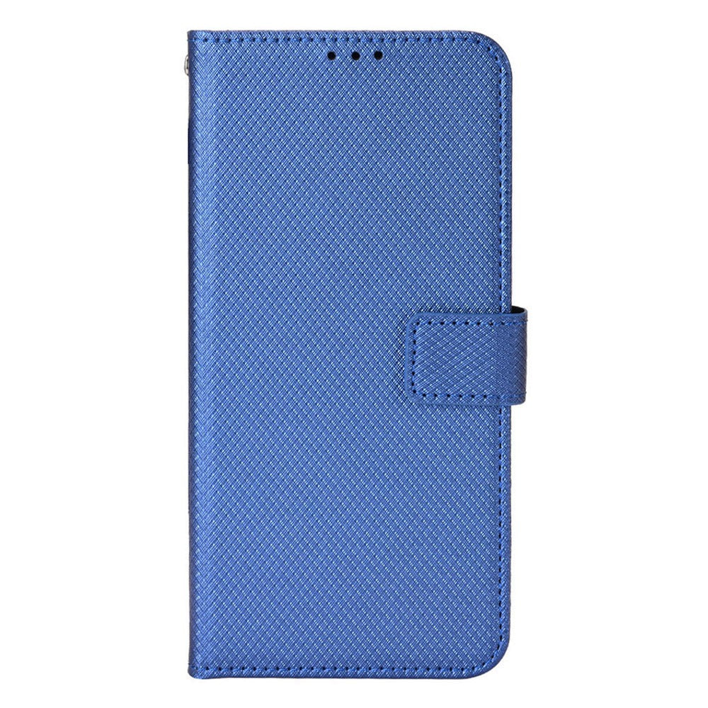 For Xiaomi 12/12X/12S 5G PU Leather Wallet Book Stand View Cover Diamond Texture Flip Phone Case with Wrist Strap