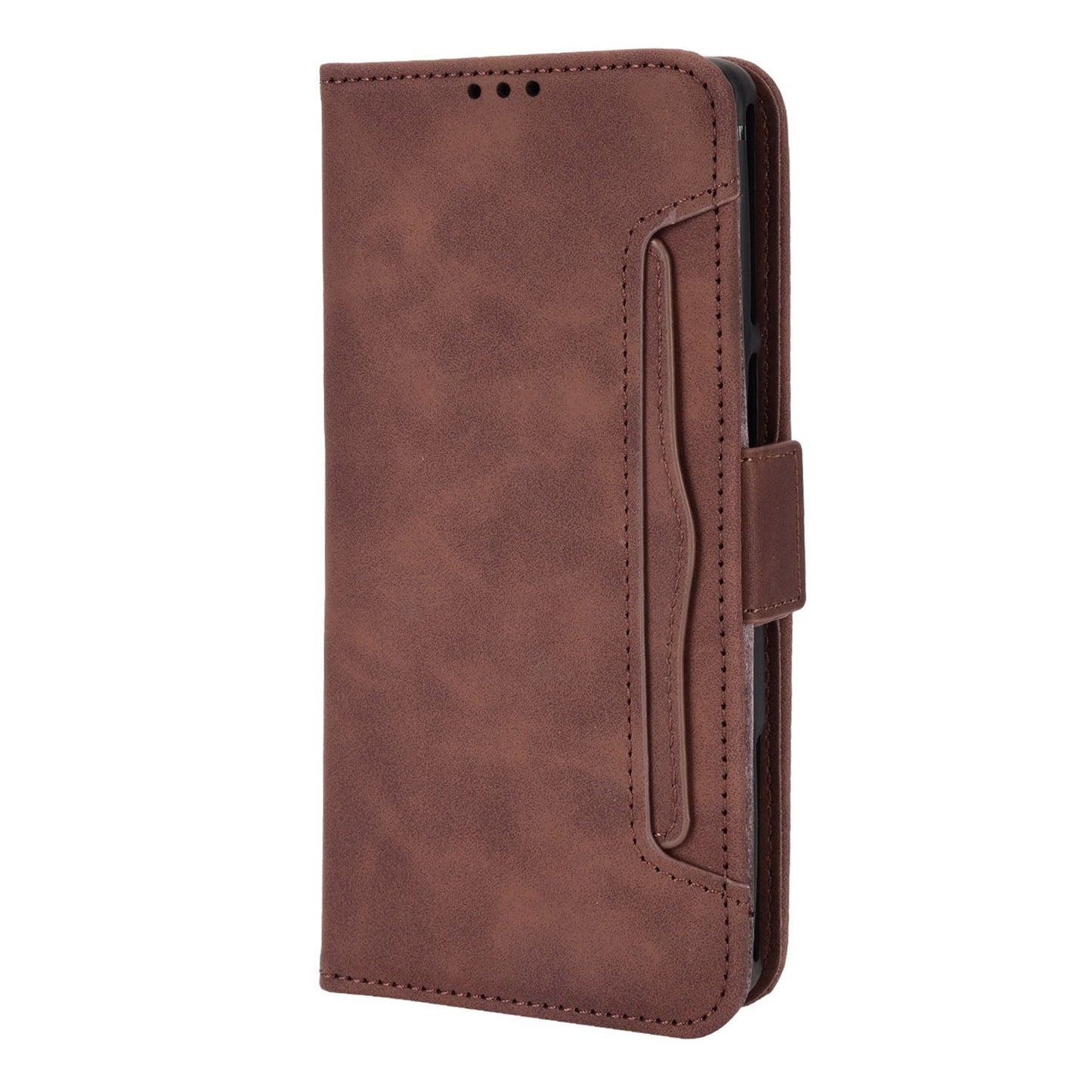 For Xiaomi Black Shark 5 Multiple Card Slots Phone Cover Anti-scratch PU Leather Wallet Stand Case