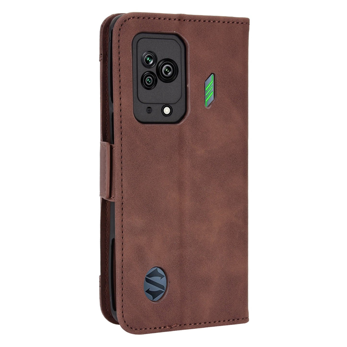 For Xiaomi Black Shark 5 Multiple Card Slots Phone Cover Anti-scratch PU Leather Wallet Stand Case