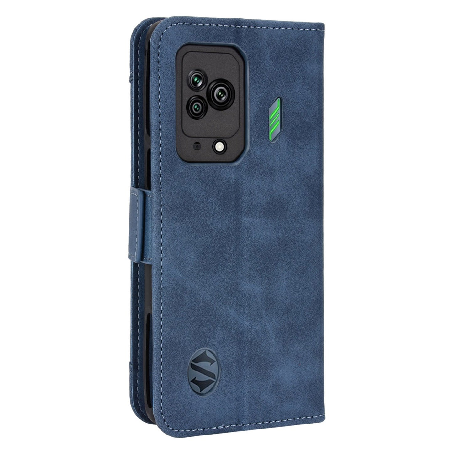For Xiaomi Black Shark 5 Multiple Card Slots Phone Cover Anti-scratch PU Leather Wallet Stand Case