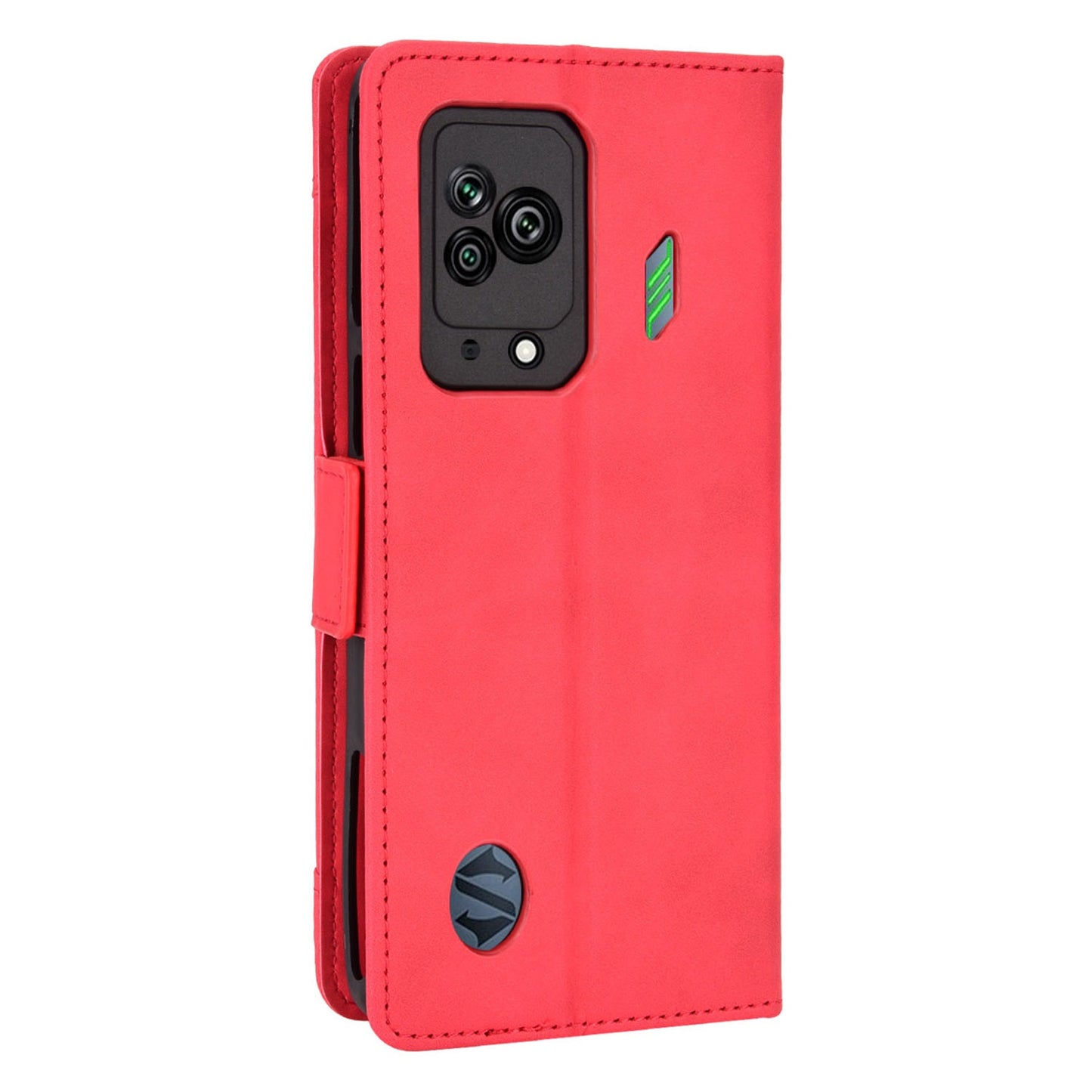 For Xiaomi Black Shark 5 Multiple Card Slots Phone Cover Anti-scratch PU Leather Wallet Stand Case