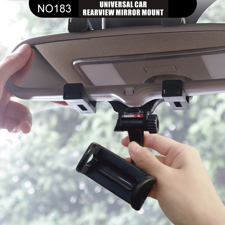 2-in-1 Car Rear View Mirror and Phone Holder