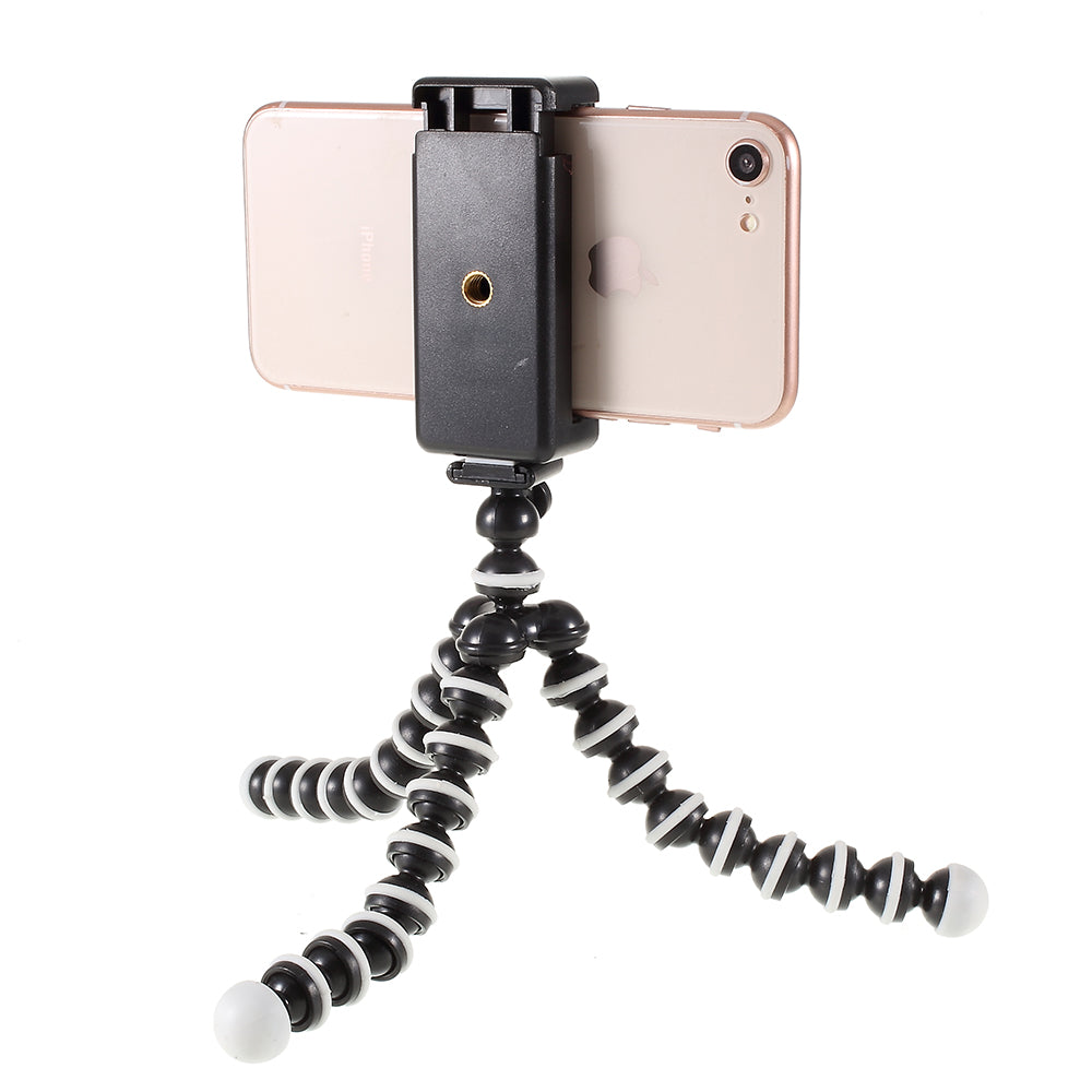 Octopus Tripod Octopus Bracket 360 Degree Rotation Mini Universal Mobile Phone Holder Stand Anti-Crack Phone Tripod Stand for Live Streaming Vlogging Video