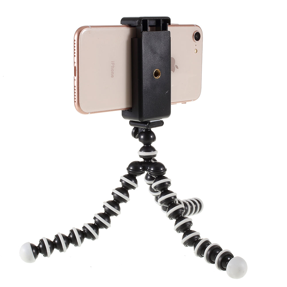 Octopus Tripod Octopus Bracket 360 Degree Rotation Mini Universal Mobile Phone Holder Stand Anti-Crack Phone Tripod Stand for Live Streaming Vlogging Video