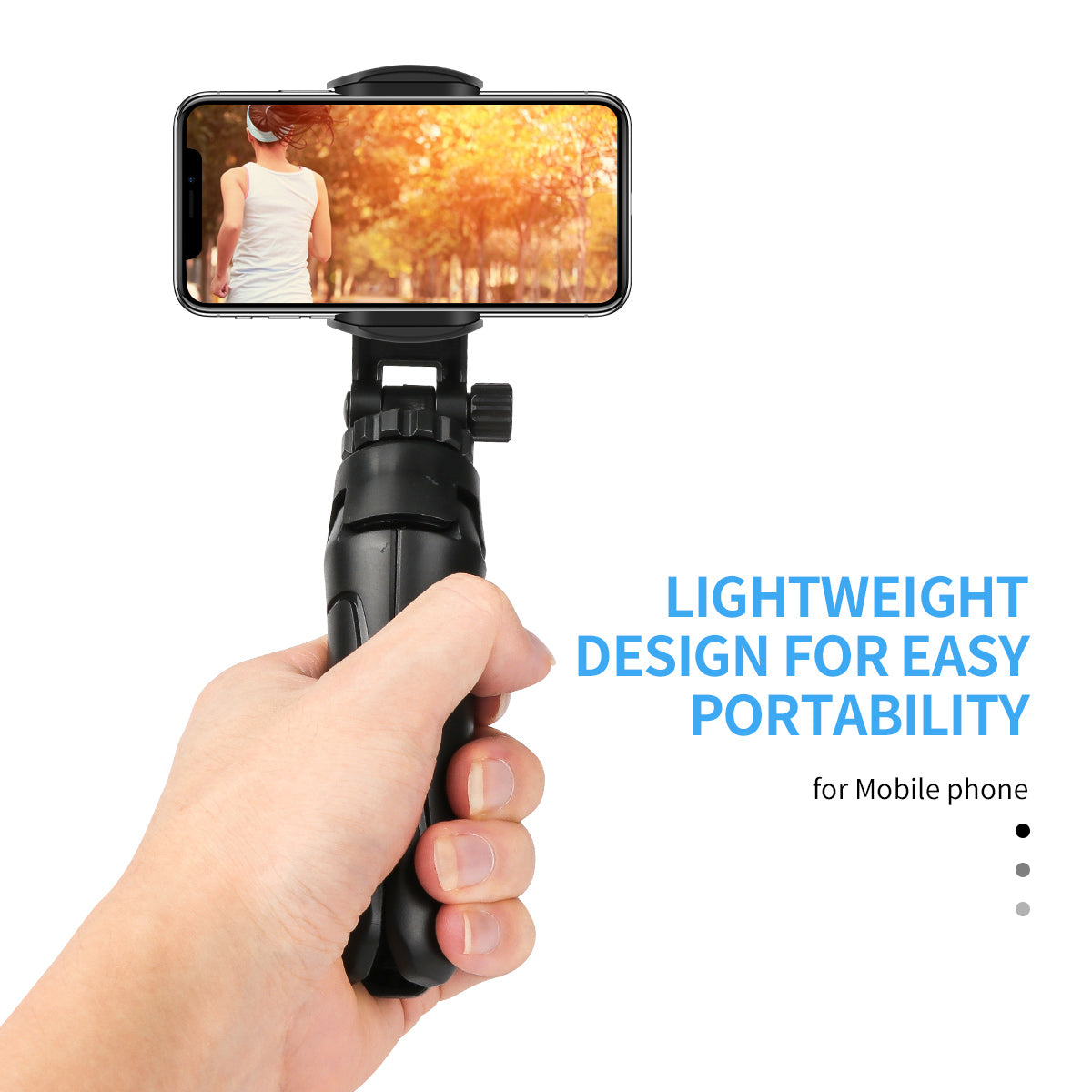 1/4 inch Mini Desktop Tripod Phone Holder Stand with Clip for DJI OSMO Mobile 2 Feiyu Vimbal 2 Action Camera